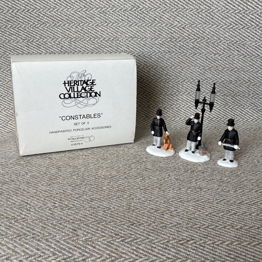 Dept. 56 Heritage Village Constables Set Of 3 #5579-4